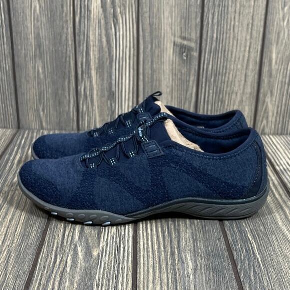 Skechers Breathe Easy  Women Casual Comfort Shoes Sneakers Navy Blue Sz 5.5 - Picture 3 of 8